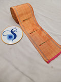 Single Muniya Border - Pure Silk & Zari weaving 1M - 100% Handwoven