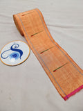 Single Muniya Border - Pure Silk & Zari weaving 1M - 100% Handwoven