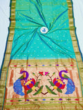 Fancy pallu Paithani- 100 % Natural Silk & Handmade saree
