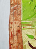 Triple Muniya Paithani - 100 % Natural Silk & Handmade saree