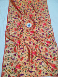 Paithani Blouse Piece- Red Golden Zari fabric- 1 Meter PF1 M