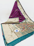Muniya Big Border Paithani Saree- KC4 C Soft