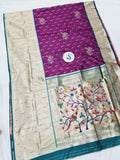 Muniya Big Border Paithani Saree- KC4 C Soft