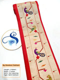 Paithani Border Mor popat SPB1 I - 6 meters