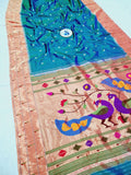 Triple Muniya Paithani - 100 % Natural Silk & Handmade saree