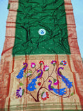 Triple Muniya Paithani - 100 % Pure Silk & Handmade saree