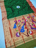 Triple Muniya Paithani - 100 % Pure Silk & Handmade saree