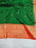 Triple Muniya Paithani - 100 % Pure Silk & Handmade saree