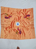 Paithani Blouse Piece - Red & Golden Zari -1 Meter PF1 P