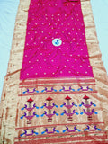 Triple Muniya Paithani - 100 % Natural Silk & Handmade saree