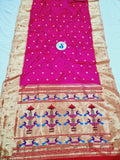 Triple Muniya Paithani - 100 % Natural Silk & Handmade saree