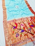 Triple Muniya Paithani - 100 % Pure Silk & Handmade saree