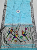Single Muniya Pure Paithani - 100 % Pure Silk & Handwoensaree