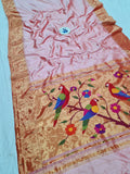 Triple Muniya Paithani - 100 % Pure Silk & Handwoven saree