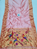 Triple Muniya Paithani - 100 % Pure Silk & Handwoven saree