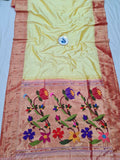 Triple Muniya Paithani - 100 % Pure Silk & Handwoven saree