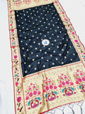 Shankari Paithani Dupatta - Golden Zari Weaving NB35 C