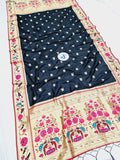 Shankari Paithani Dupatta - Golden Zari Weaving NB35 C