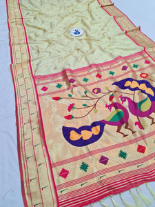 Morni Double Muniya Paithani Saree NB40 B