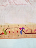 Mor Popat Brocket Pure Paithani Saree - 100 % Pure Silk & Handmade saree