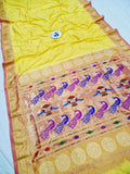 Tissue Padar Paithani - 100 % Pure Silk & Handmade saree
