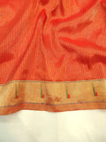 Single Muniya Pure Paithani - 100 % Pure Silk & Handwoensaree