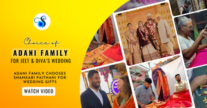 Adani Family Chooses Shankari Paithani for Wedding Gifts