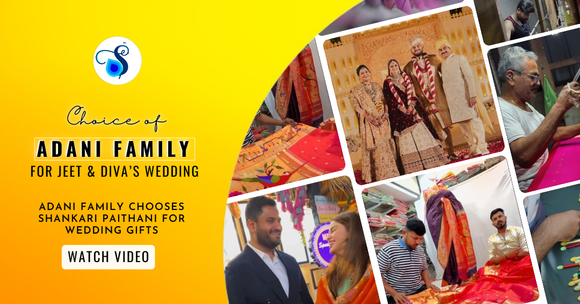 Adani Family Chooses Shankari Paithani for Wedding Gifts