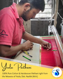 Cotton handloom Paithani saree - Double Pallu