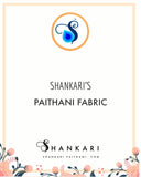 Paithani Blouse Fabric -Soft Golden Zari Fabric- 1 Meter PZF1 I