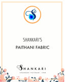 Paithani Fabric - Superior Quality, Soft Golden Zari Fabric- 1 Meter PZF1 C