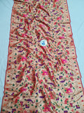 Paithani Blouse Piece- Red Golden Zari fabric- 1 Meter PZF1 K