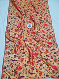 Paithani Blouse Piece- Red Golden Zari fabric- 1 Meter PZF1 M