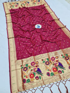 Shankari Paithani Dupatta - Golden Zari Weaving NB 11 H
