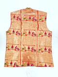 Paithani Jacket- Golden zari Mor Popat