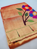 Paithani Blouse Piece - 100 % Natural Silk + zari & Handmade PPB1 D