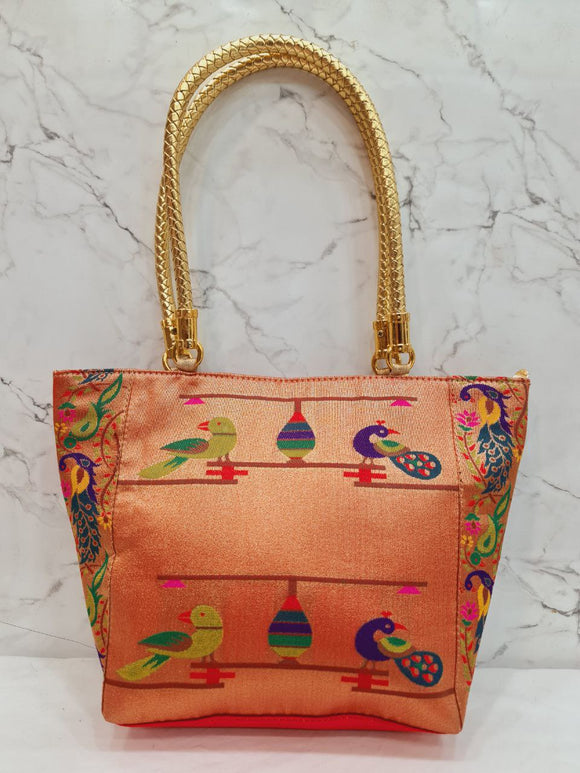 Paithani Big Purse Red PR1 BP1 A4