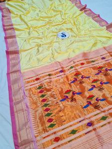 Double Pallu Paithani - 100 % Pure Silk Handloom Saree DPP1 A53