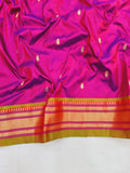 Double Pallu Paithani - 100 % Pure Silk Handloom Saree DPP1 A46