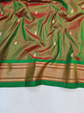 Double Pallu Paithani - 100 % Pure Silk & Handwoven saree DPP1 A54