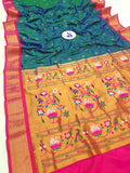 Pure Silk Kadiyal Paithani - Powerloom SLV5 H