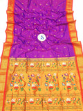 Pure Silk Kadiyal Paithani - Powerloom SLV5 K