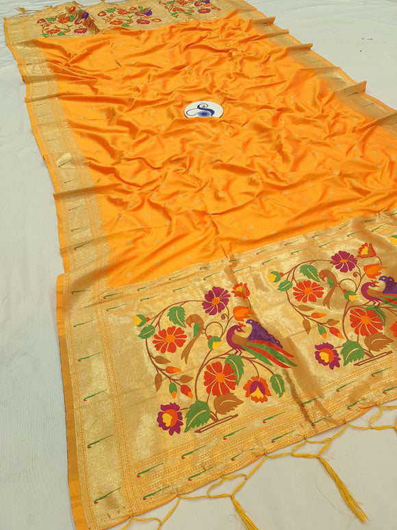 Shankari Paithani Dupatta - Golden Zari Weaving NB 11 E