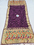Shankari Paithani Dupatta - Golden Zari Weaving NB24 L