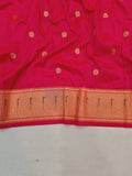 Shankari Paithani Dupatta - Pink & Golden Zari Weaving NB24  B