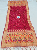Shankari Paithani Dupatta - Golden Zari Weaving NB24 M