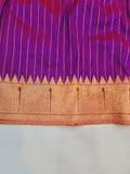Pure Silk Single Muniya Paithani Dupatta Red 100% Handloom PPD2 C