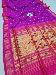 Double Pallu Paithani - 100 % Pure Silk Handloom Saree DPP1 A78