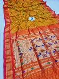 Double Pallu Paithani - 100 % Pure Silk Handloom Saree DPP1 A93