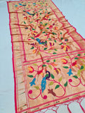 Sharanya Paithani Dupatta - Pink Golden NB53 H